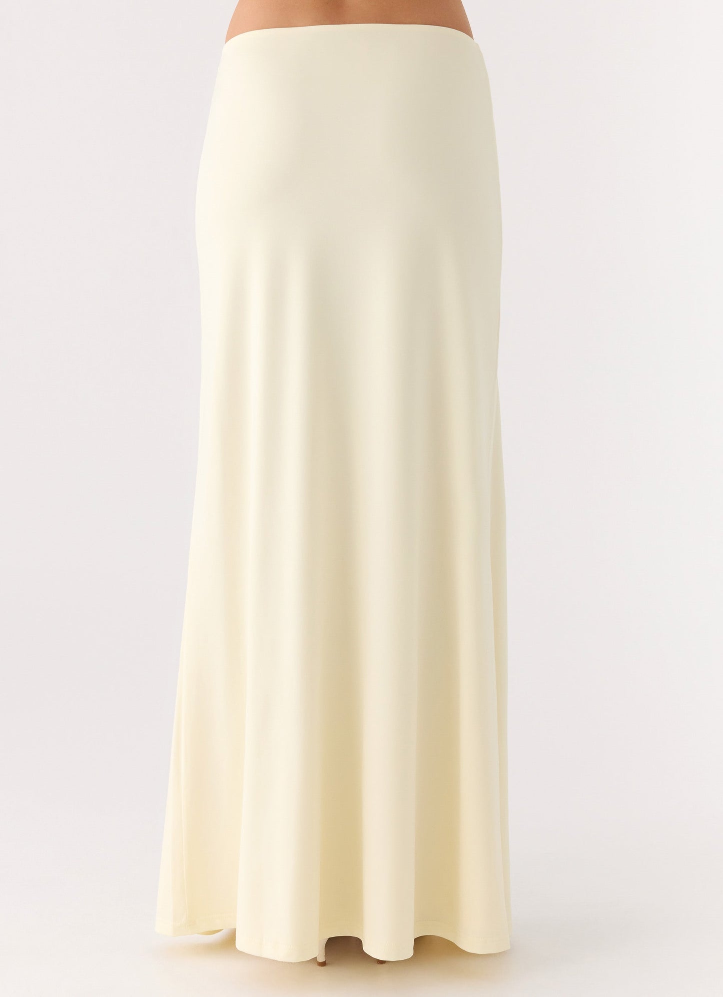 Like A Flower Maxi Skirt - Lemon Yellow