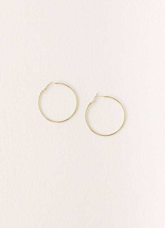 Maxxy Hoop Earrings - Gold