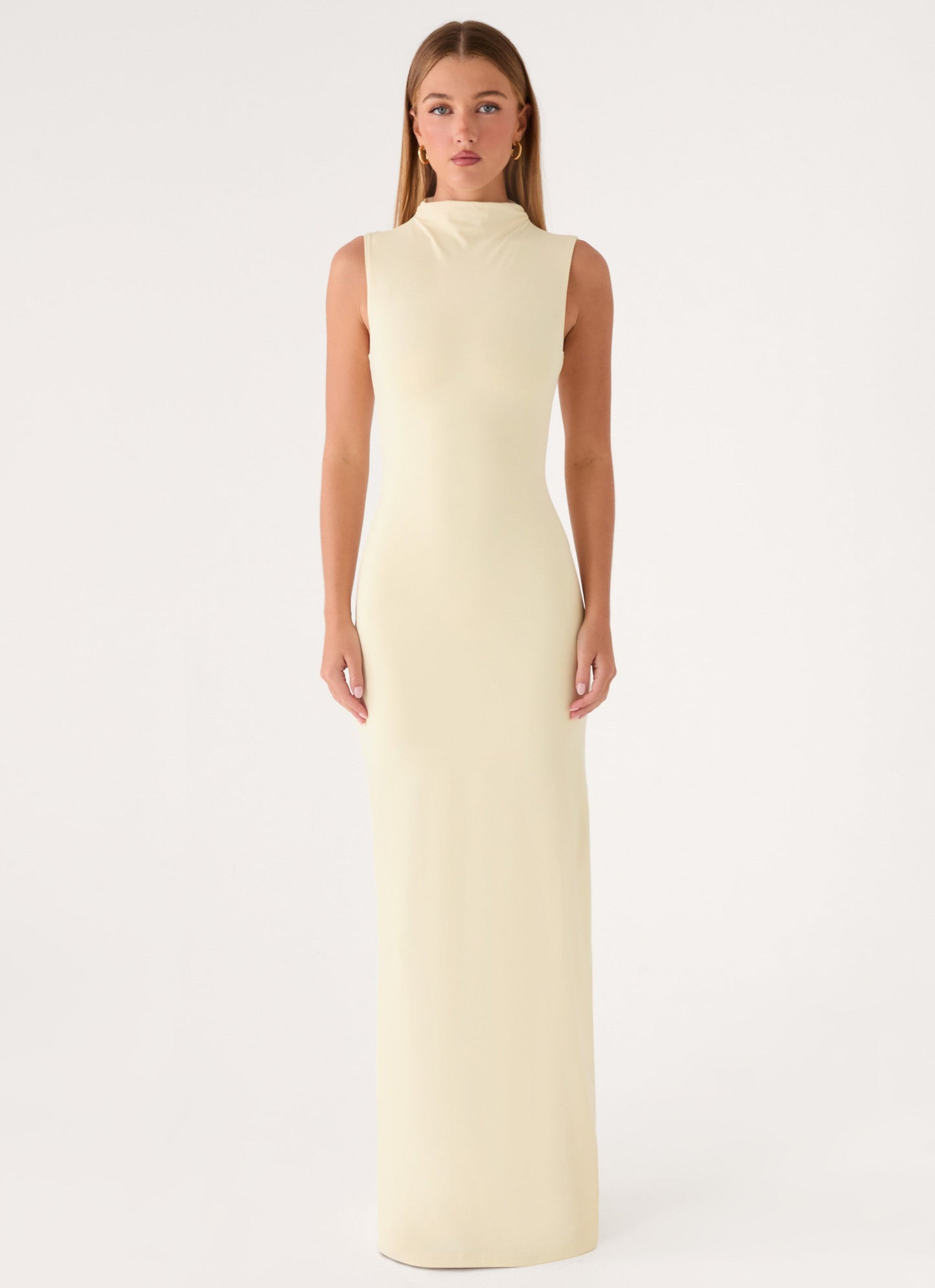 On My Time Maxi Dress - Baby Yellow