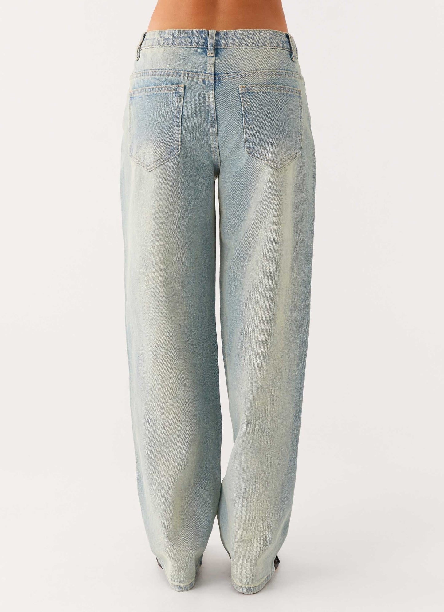 Poppy Low Rise Denim Jeans - Vintage Denim