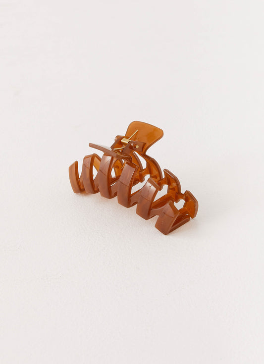 Rhett Claw Clip - Brown